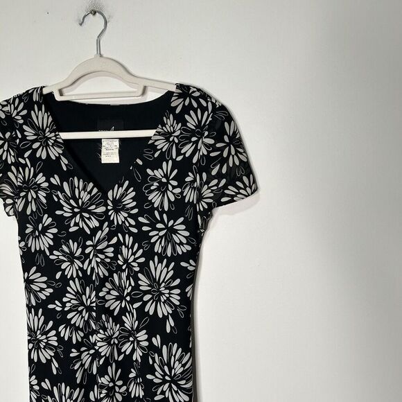 Vintage Positive Attitude Dress Womens 8 Midi Floral Asymmetrical Hem Fairy - Picture 2 of 8